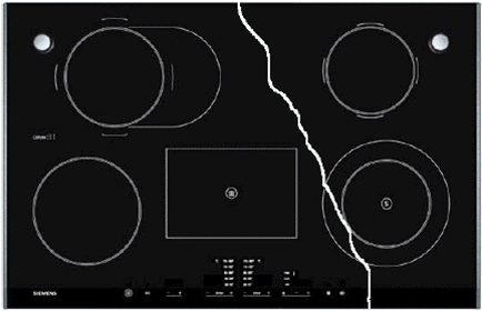 Повреждения стеклокерамики